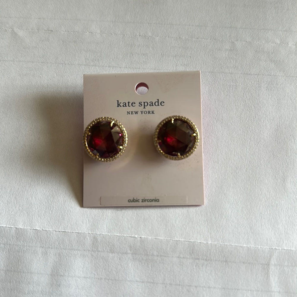 Kate spade “she has spark” fuchsia earrings